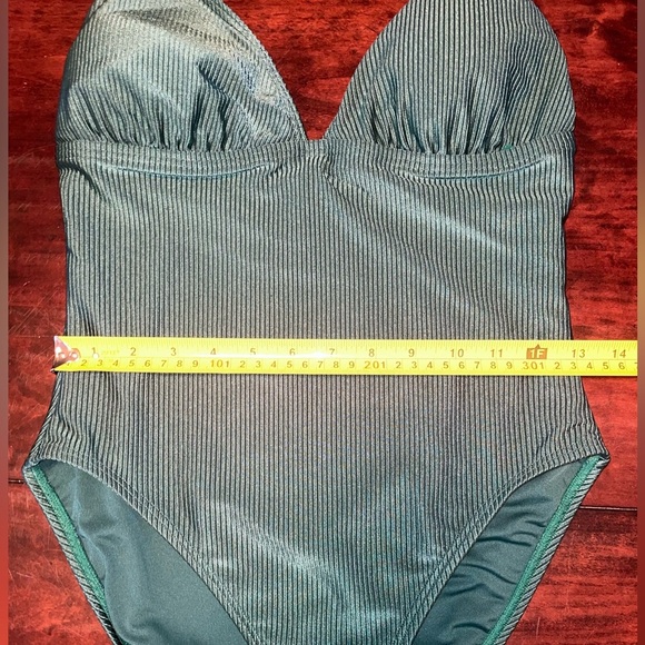 Vince Camuto Swim, one piece, dark green, size 10 - Picture 7 of 8